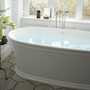 MEMOIRS® 66 X 36 INCHES FREESTANDING BATHTUB WITH CENTER TOE-TRAP DRAIN, White, small